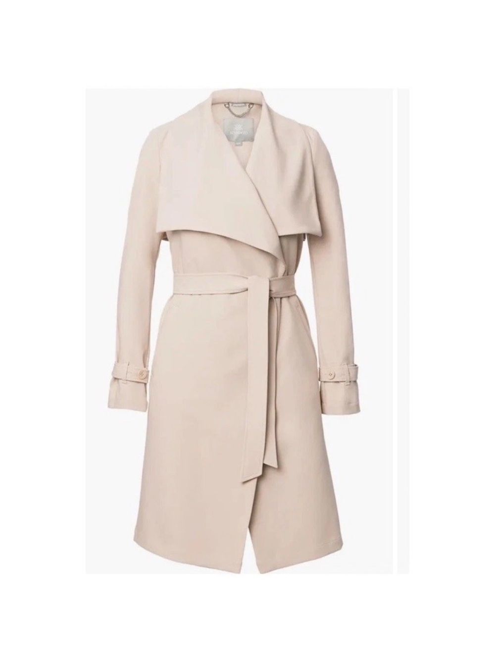 Sofia & Kyo Women's Trench Coat in Light Beige - Belted Wrap Style size XS